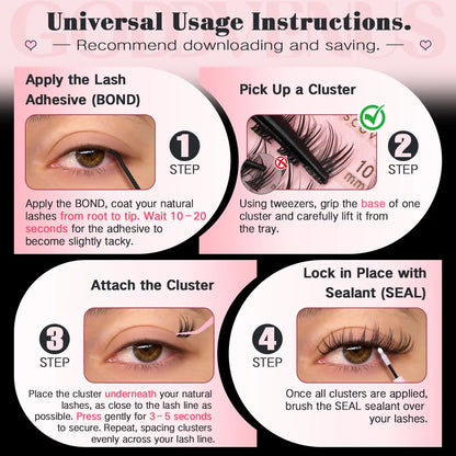 【Live】Goddvenus Muse Lash Clusters Kit Wispy Natural DIY Extension 10-16Mm for Clean Makeup Daily Flawless Look Lightweight Beginner Friendly Eyelash Eyelashes