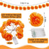 【Summerween】118.11In 20LED Marigold Artificial Flower String Lights, Boho-Style Warm White Fairy Lights with Realistic Petals, Battery Powered with Timer Function for Diwali, Weddings, Home Decor & Party Props