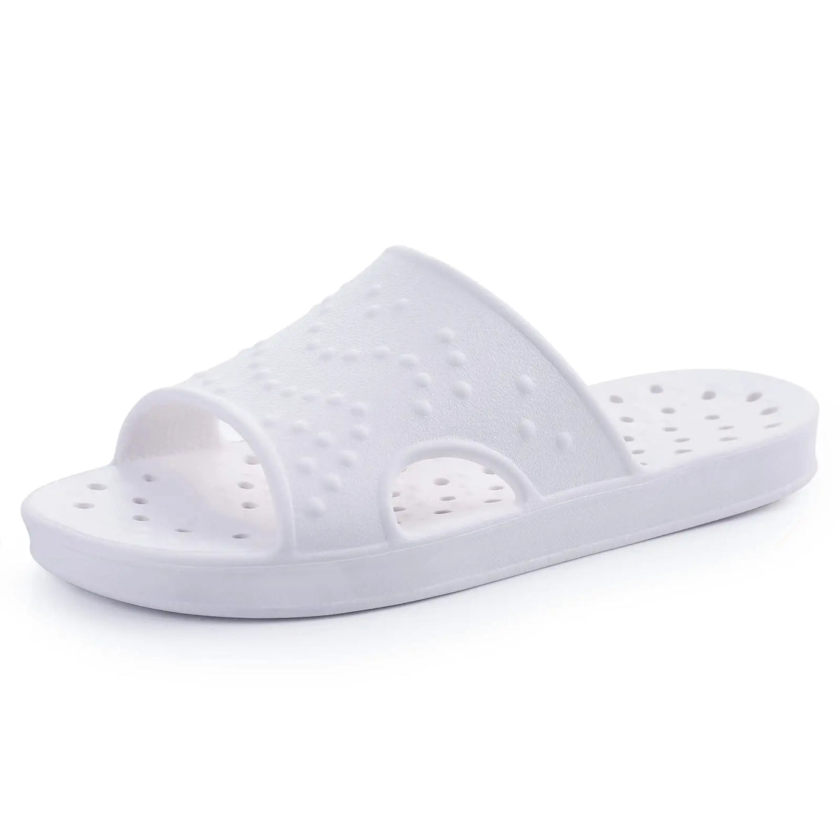 【Back to School Shevalues Quick Drying Shower Shoes for Women Men with Arch Support | Lightweight Pool Slides with Drain Holes Comfortable Beach Slipper Sandals for Gym College Dorms