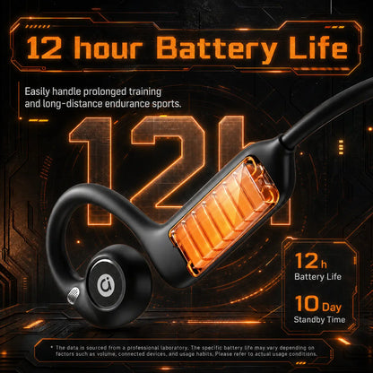 ASUS Adol OWS-G206 On-Ear Wireless Bluetooth Headphones - Audio Device with 8MP EIS Stab. Camera, First-Persp., Waterproof Design