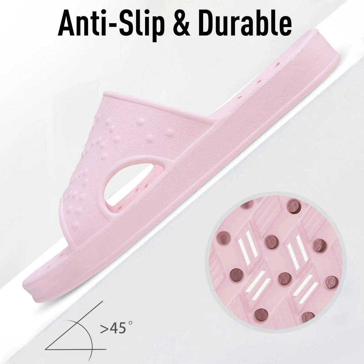 【Back to School Shevalues Quick Drying Shower Shoes for Women Men with Arch Support | Lightweight Pool Slides with Drain Holes Comfortable Beach Slipper Sandals for Gym College Dorms