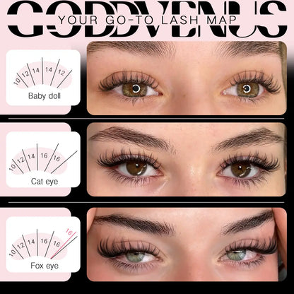 【Live】Goddvenus Muse Lash Clusters Kit Wispy Natural DIY Extension 10-16Mm for Clean Makeup Daily Flawless Look Lightweight Beginner Friendly Eyelash Eyelashes