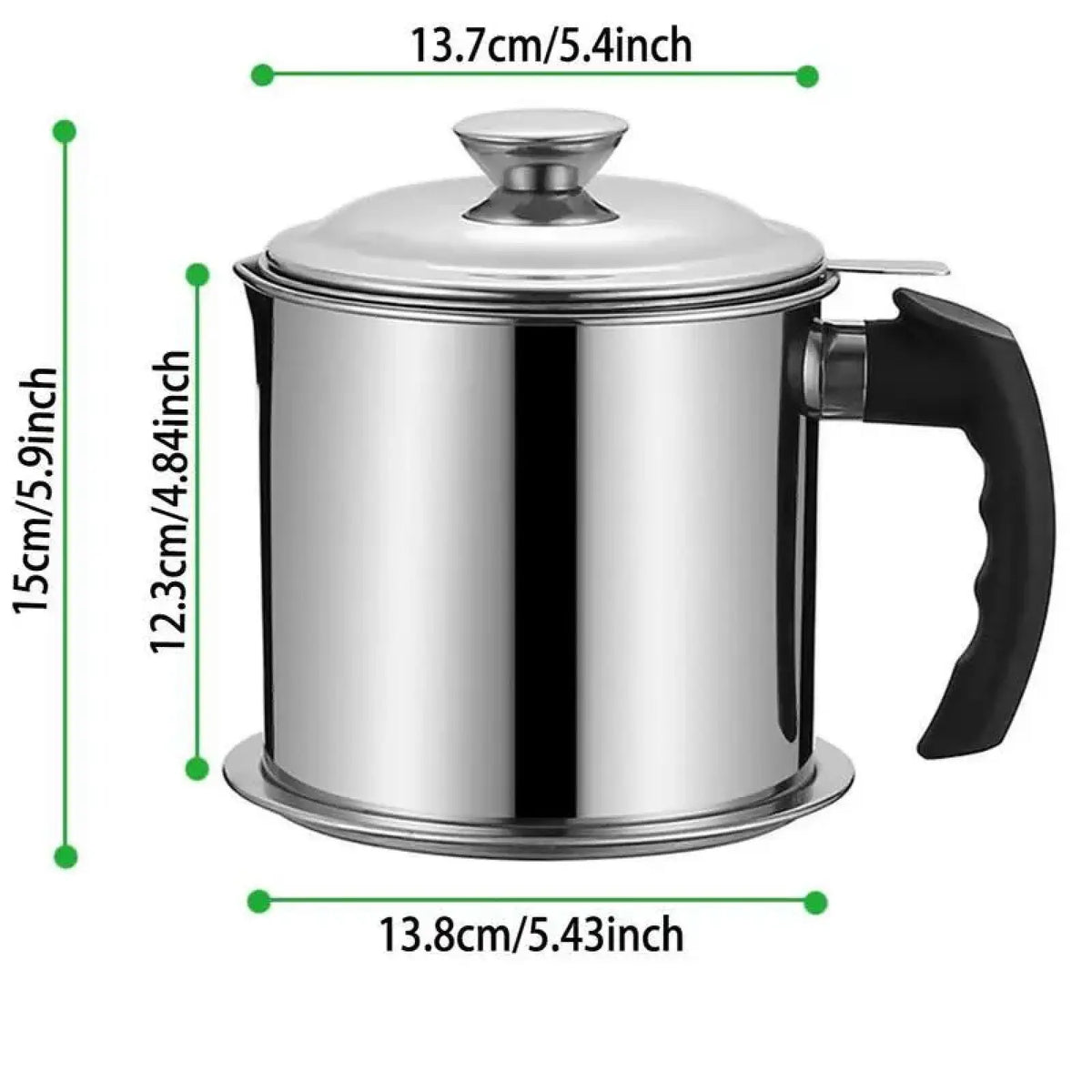 1 Count Modern Kitchen Oil Dispenser with Tray &amp; Lid,Stainless Steel Oil Pot with Filter,Bacon Grease Container, Cooking Oil Can, Kitchenware, Utensils, Kitchen Gadgets